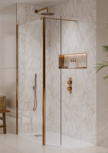 Brushed Bronze Shower Enclosure